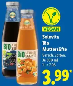 Lidl Solevita Bio Muttersäfte Angebot