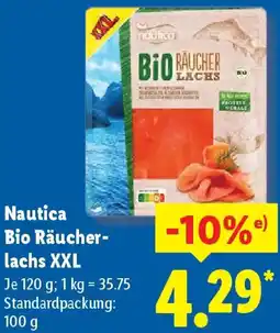 Lidl Nautica Bio Räucherlachs XXL Angebot