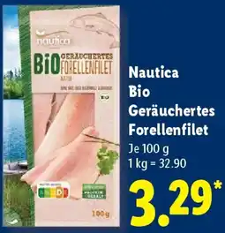 Lidl Nautica Bio Geräuchertes Forellenfilet Angebot