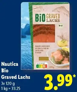 Lidl Nautica Bio Graved Lachs Angebot