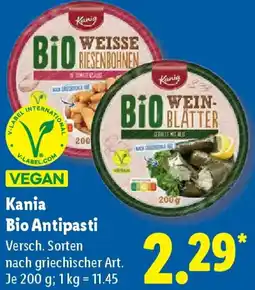 Lidl Kania Bio Antipasti Angebot