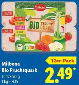 Lidl Milbona Bio Fruchtquark Angebot