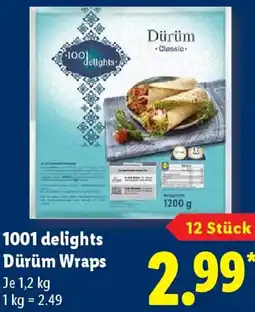 Lidl 1001 delights Dürüm Wraps Angebot