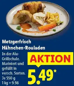 Lidl Metzgerfrisch Hähnchen-Rouladen Angebot