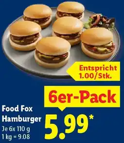 Lidl Food Fox Hamburger Angebot