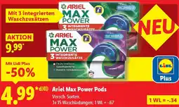 Lidl Ariel Max Power Pods Angebot