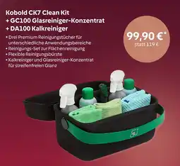 Vorwerk Kobold CK7 Clean Kit + GC100 Glasreiniger-Konzentrat + DA100 Kalkreiniger Angebot
