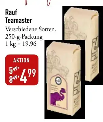 Galeria Markthalle Rauf Teamaster Angebot