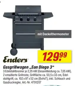 toom Baumarkt Enders Gasgrillwagen,,San Diego 3" Angebot