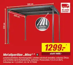 toom Baumarkt Metallpavillon „Mina" Angebot