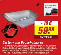 toom Baumarkt Garten- und Bauschubkarre Angebot