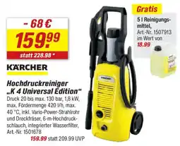 toom Baumarkt KARCHER Hochdruckreiniger ,,K 4 Universal Edition" Angebot