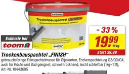 toom Baumarkt Trockenbauspachtel FINISH Angebot