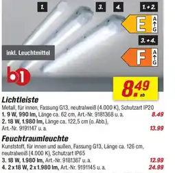toom Baumarkt b1 Feuchtraumleuchte Angebot