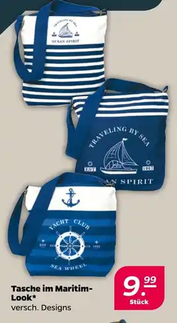 NETTO Tasche im Maritim- Look Angebot