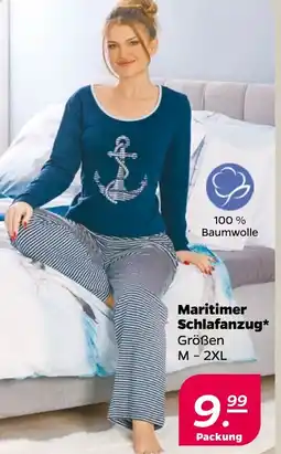 NETTO Maritimer Schlafanzug Angebot