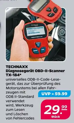NETTO TECHNAXX Diagnosegerät OBD-II-Scanner TX-184 Angebot