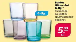 NETTO Buntes Gläser-Set 6-tlg. Angebot