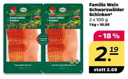NETTO Familie Wein Schwarzwälder Schinken Angebot