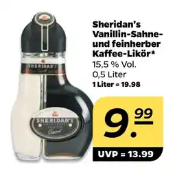 NETTO Sheridan's Vanillin-Sahne- und feinherber Kaffee-Likör Angebot