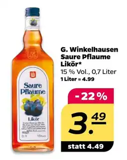 NETTO G. Winkelhausen Saure Pflaume Likör Angebot