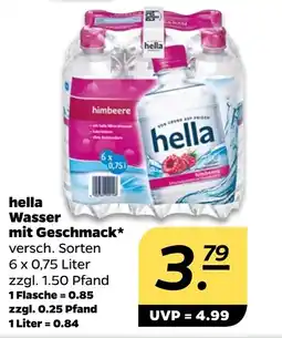 NETTO hella Wasser mit Geschmack Angebot