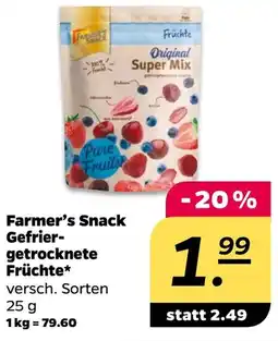NETTO Farmer's Snack Gefrier getrocknete Früchte Angebot