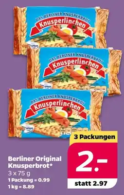 NETTO Berliner Original Knusperbrot Angebot