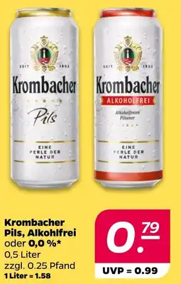 NETTO Krombacher Pils, Alkohlfrei oder 0,0 % Angebot