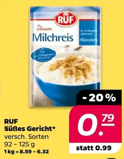 NETTO RUF Süßes Gericht Angebot