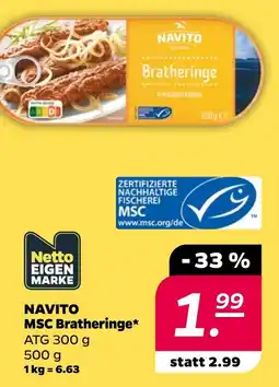 NETTO NAVITO MSC Bratheringe Angebot