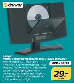 NETTO denver Musik-Center Kompaktanlage MC-5220 schwarz Angebot