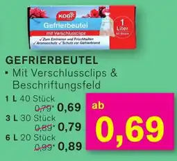 KODi Gefrierbeutel Angebot