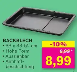 KODi Backblech 33 x 33-52 cm Angebot