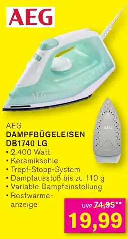 KODi AEG DAMPFBÜGELEISEN DB1740 LG Angebot