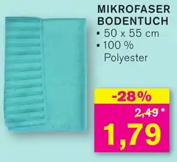 KODi Mikrofaser bodentuch 50 x 55 cm Angebot