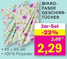 KODi Mikro- faser geschirr tücher 2er-Set Angebot