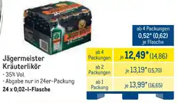 METRO Jägermeister Kräuterlikör Angebot