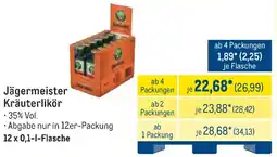 METRO Jägermeister Kräuterlikör Angebot