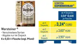 METRO Warsteiner Angebot