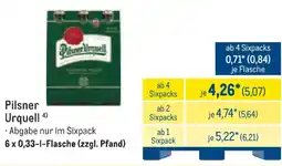 METRO Pilsner Urquell Angebot
