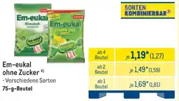 METRO Em-eukal ohne Zucker Angebot