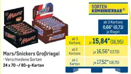 METRO Mars/Snickers Groẞriegel Angebot