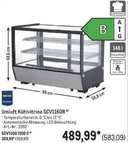 METRO Umluft Kühlvitrine GCV1160R Angebot