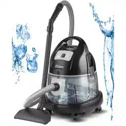 Netto Marken-Discount Zilan Staubsauger m. Wasserfilter Nass/Trocken Sauger 8L 2000W grau Angebot