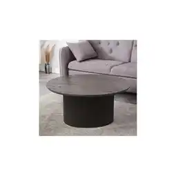 Netto Marken-Discount HOME DELUXE Couchtisch Rund ADELINA - Dark Oak Angebot