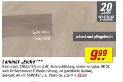 toom Baumarkt Laminat ,,Eiche" Angebot