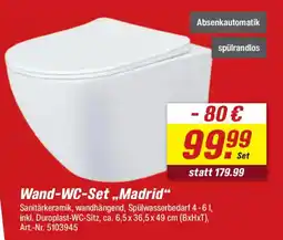 toom Baumarkt Wand-WC-Set,,Madrid" Angebot
