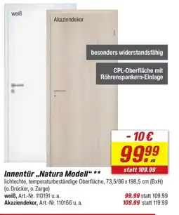 toom Baumarkt Innentür,,Natura Modell" Angebot