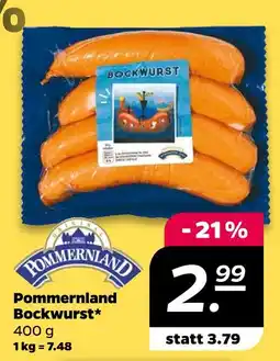 NETTO Pommerland bockwurst Angebot